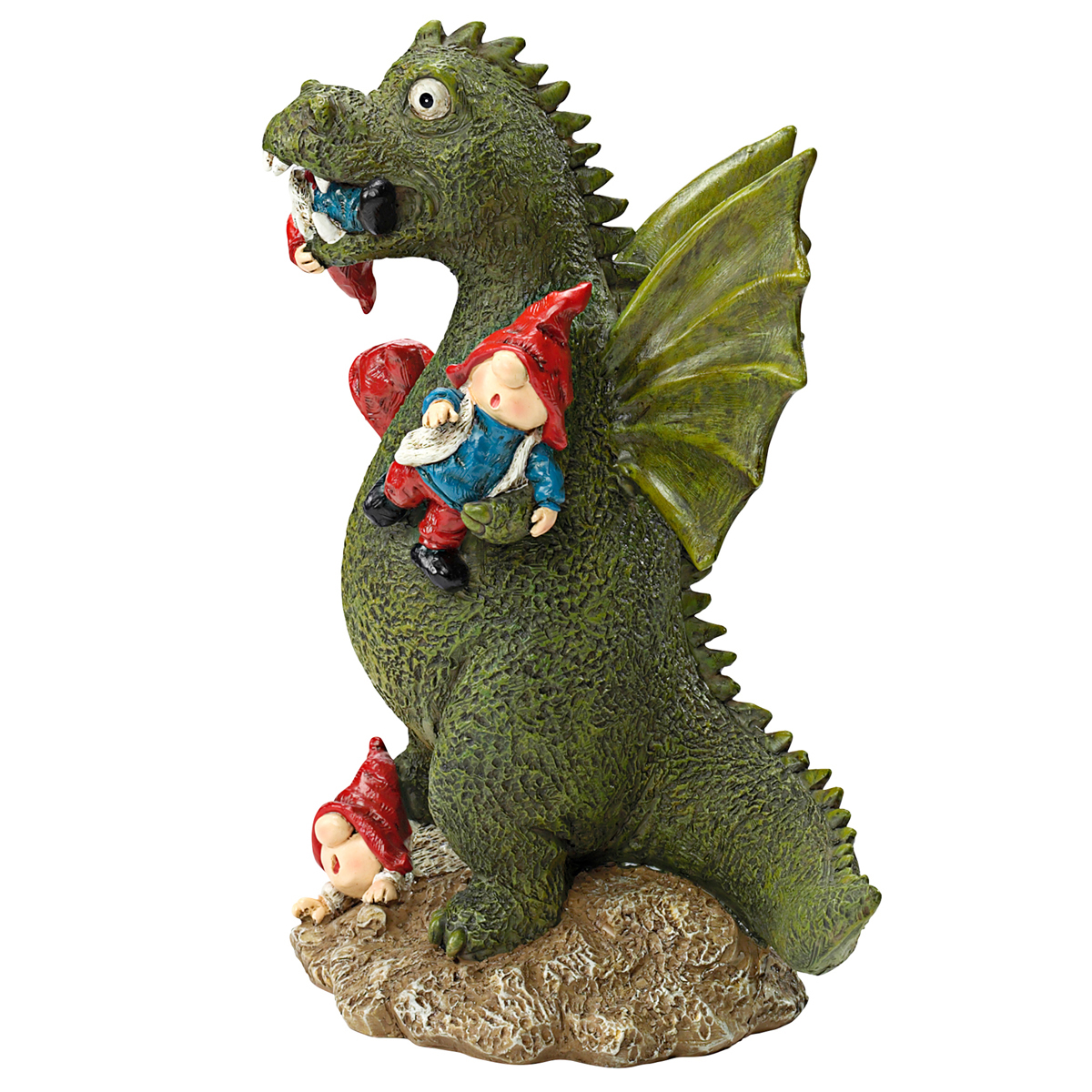 Image Thumbnail for Dragon And Gnomes Statue